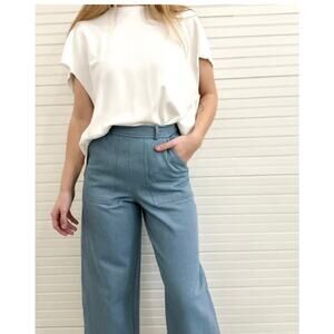 NLT Kenny Top Blouse Oversized Boxy White Size Small